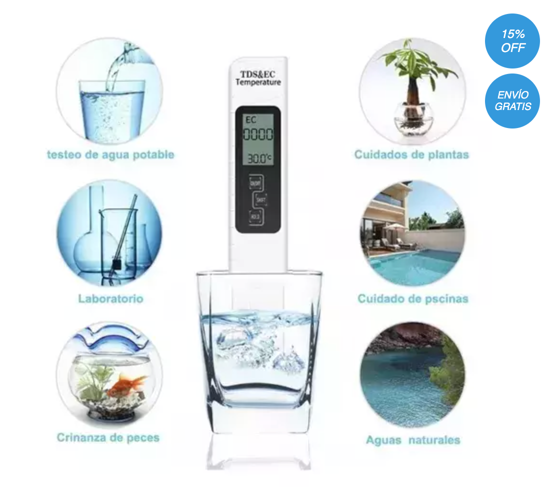 2x1 ✨✨Medidor TDS Digital de Calidad del Agua✨✨